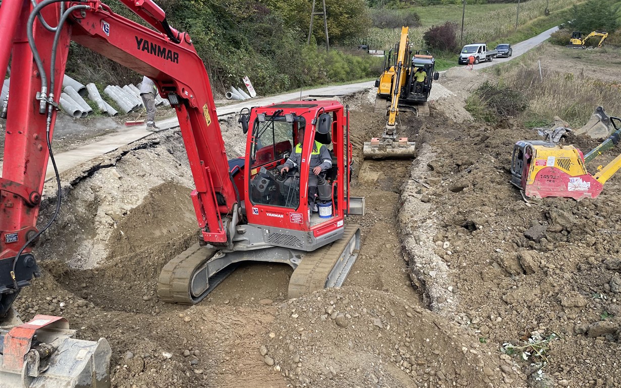 Niskogradnja Veselnik tim na terenu
